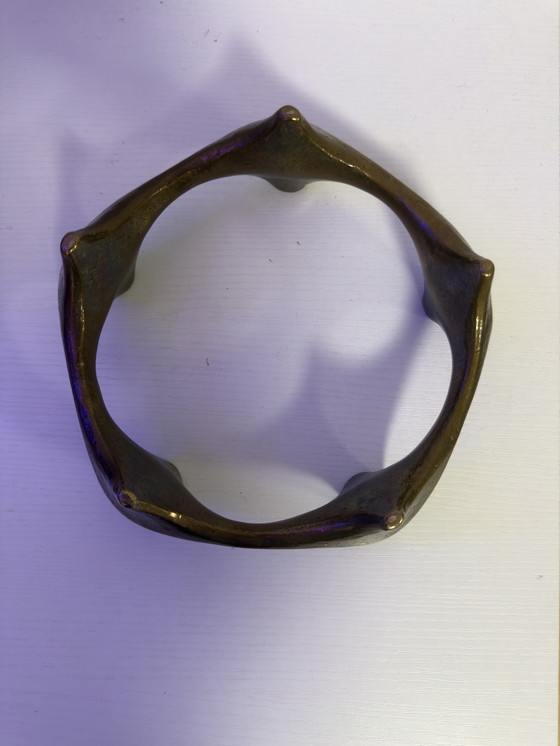 Image 1 of Brutalistischer Kerzenständer aus Bronze