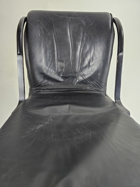 Image 1 of Two rocking chairs with 1 footstool design Paul Tuttle for Strässle model Nonna