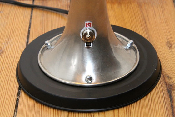 Image 1 of Trompetlamp Vloerlamp Zilver Zwart 100% Duurzaam Uniek