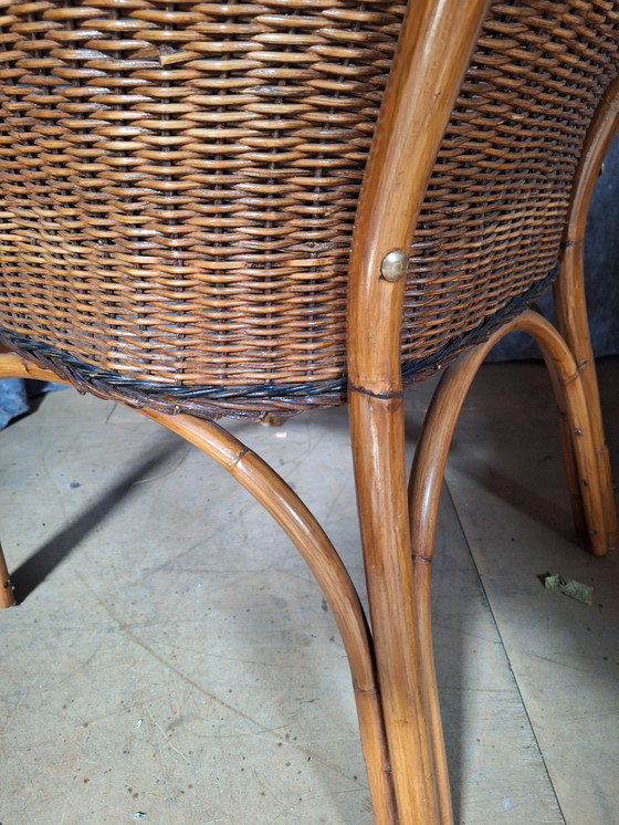 Image 1 of Silla de bambú y ratán