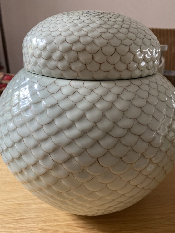 Fabienne Jouvin Paris Pot Vintage handmade in China – Decorative Objects, Ceramic, Porcelain (photo 10 of 11)