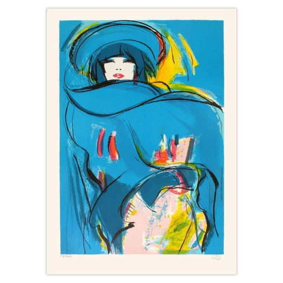 Lien DEZO Signed Lithograph Elegante 1990 – Lithographs & prints, Paper (photo 2 of 5)