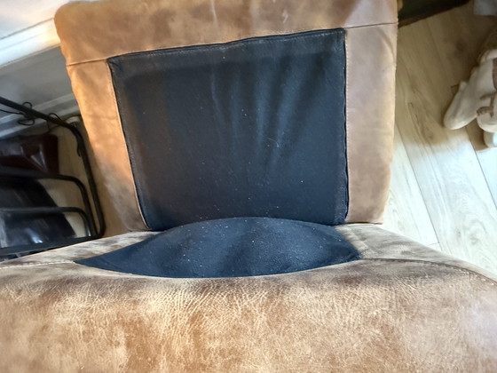 Image 1 of Luxuriöser Ledersessel – Europäisches Design (ca. 2000)