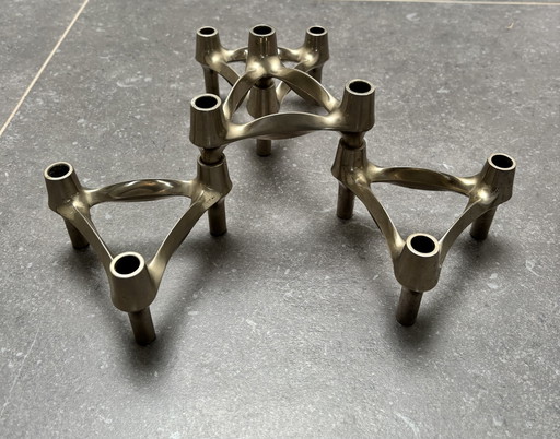 Ensemble de chandeliers vintage par Caesar Stoffi et Fritz Nagel