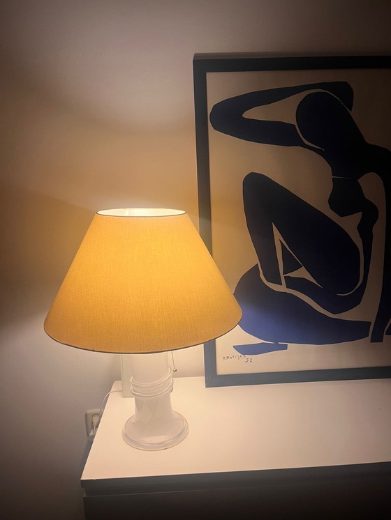 Image 1 of Une lampe de table en verre par Hannelore Dreutler pour Atelje Lyktan, Studio Åhus.