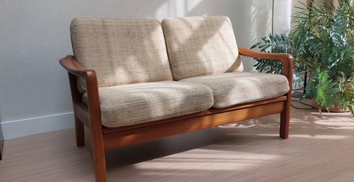 Divano 2 posti danese – 2 zitsbanken, Textile, Wood