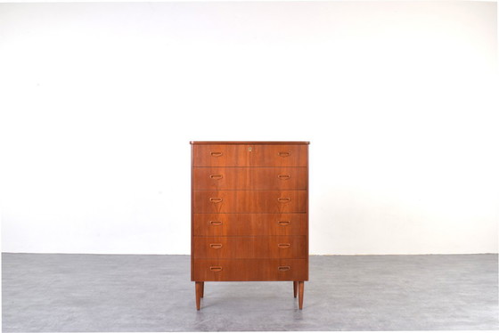 Image 1 of Mid-Century Danish Teak Chest of Drawers, 1960s.