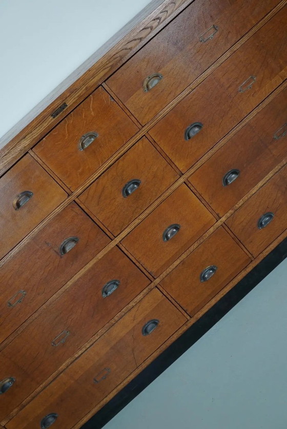 Image 1 of Gran mueble de boticario/mueble de tienda/cómoda de roble holandés, década de 1930