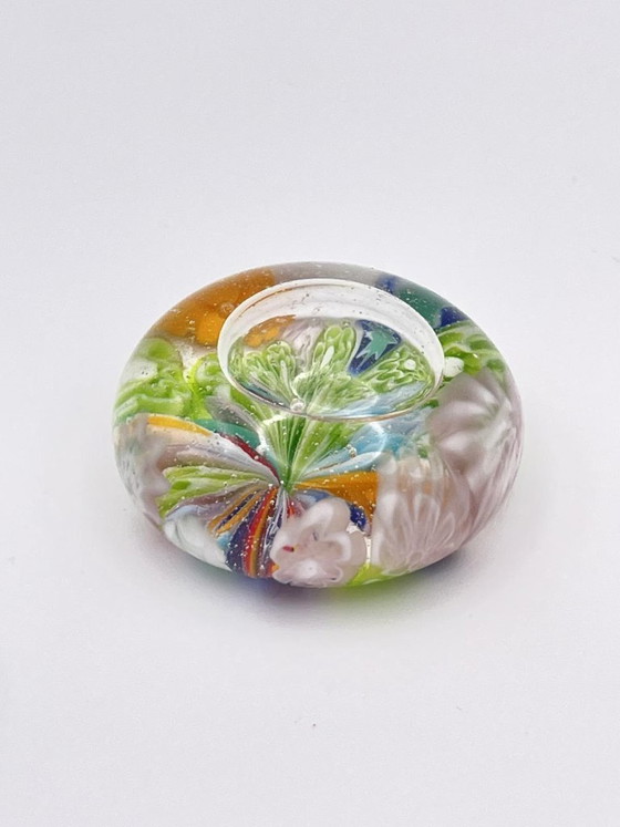 Image 1 of Livio Campanella 7 Briefbeschwerer aus Muranoglas in Millefiori mit Murrine