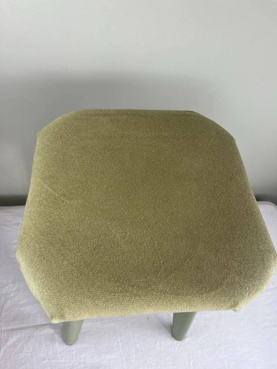 Vintage stool – Wood, Velvet (photo 11 of 11)