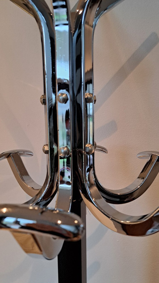 Image 1 of Appendiabiti di design, metallo cromato, anni '60, Francia