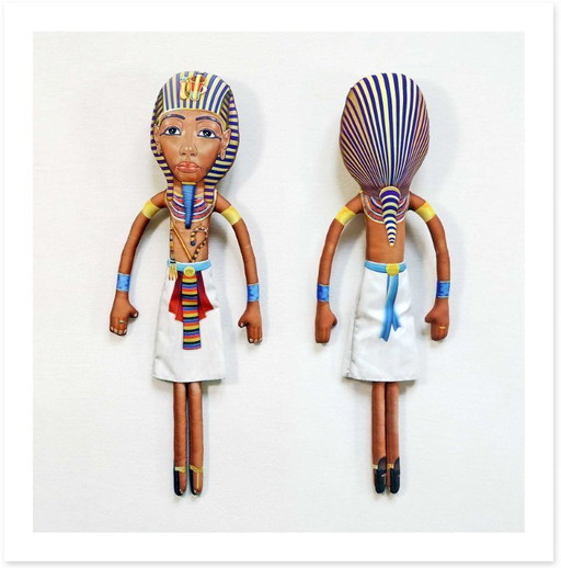 Tutankhamun Gift Decor | King Tut Pharaoh Figurine | Ancient Egypt Art Doll Collectible | Egyptian Home Decor