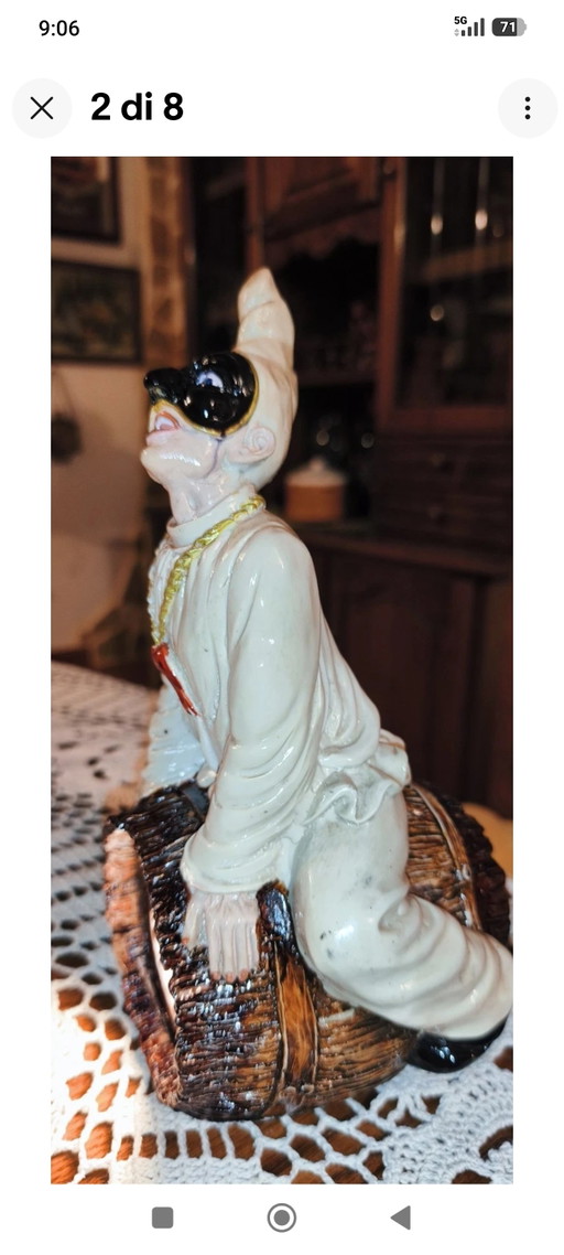 Pulcinella's Fortune Light - Table Lamp with Switch. – tafellampen, Ceramic (photo 2 of 9)