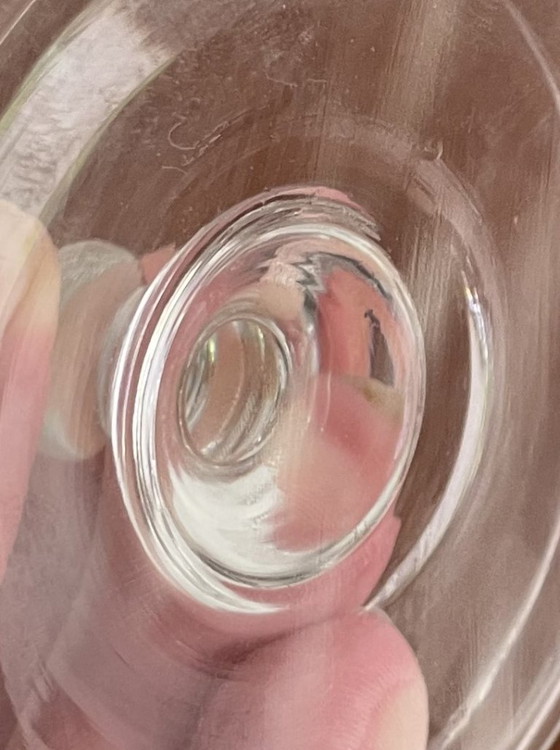 Image 1 of Vier Champagnergläser aus geschliffenem Kristall im Art-Deco-Stil