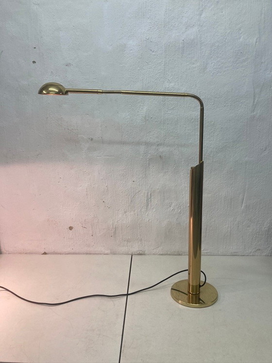 Image 1 of Florian Schulz Yon vloerlamp in messing 70s 80s design