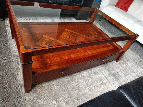 Art-Deco-Salontafel Mahoniehout mit Glasplatte – Jan Frantzen, Couchtische, Wood (photo 3 of 6)