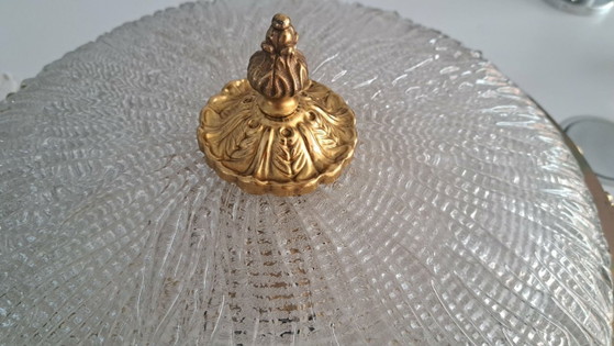Image 1 of Prachtige vintage Duitse plafondlamp, Hollywood Regency stijl
