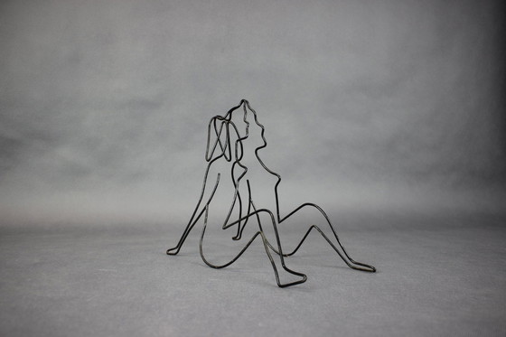 Image 1 of Set of 2 Woman Wall Decorations, 1950s