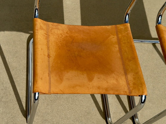 SET di 2 sedie di design vintage THONET | MART STAM | S33 – Sedie da pranzo, Pelle (photo 7 of 15)