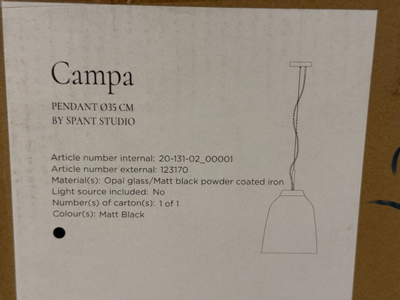 Image 1 of Bolia | Spant Studio | Lampada a sospensione Campa | Ø35 cm | Nuovo in scatola | 3 pezzi