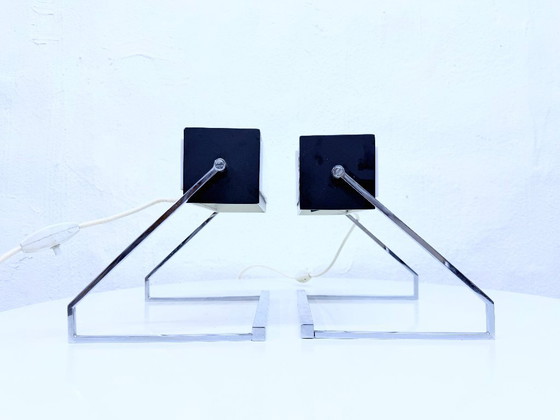 2 Cosack table lamps, model 7851, 1960s, minimalist design – Chrome (photo 7 of 13)