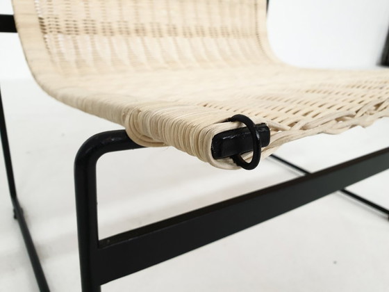 Image 1 of Gregorio Vicente Cortes and Luis Onsurbe Rattan Lounge Chairs for Metz and Co, Dutch Design 1961