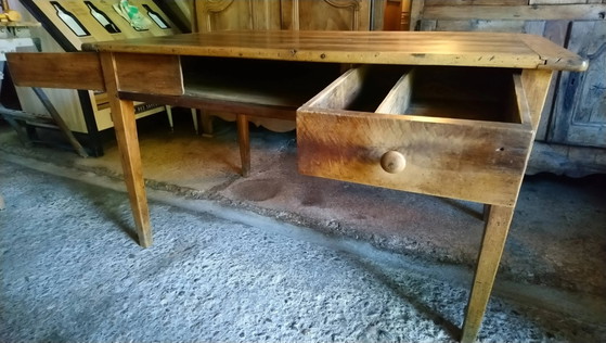 Bresse boerderijtafel in walnoot – Eettafels, Vintage (photo 4 of 16)