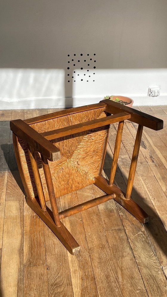 Image 1 of Tabouret paille esprit campagne