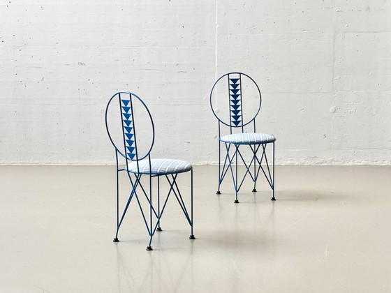 Image 1 of Rare dining set by Frank Lloyd Wright for Cassina, First Edition I Maestri, 1980s