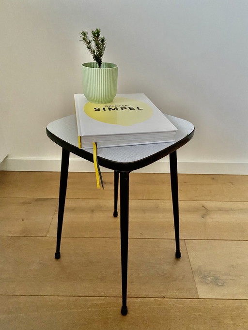 Vintage, mid-century Formica stool, side table, coffee table