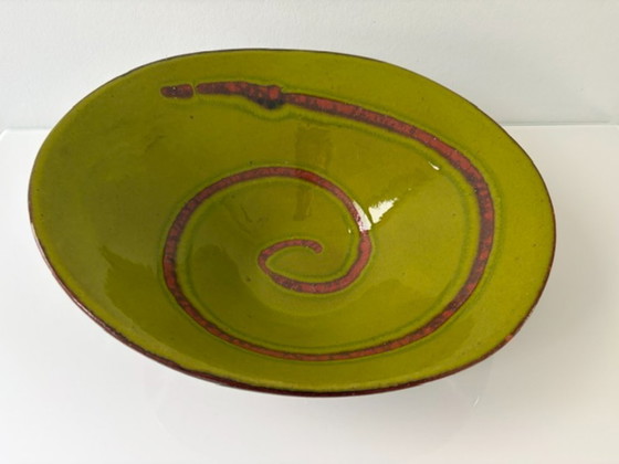 Ciotola vintage in ceramica verde con decoro a spirale – Ciotole (photo 5 of 15)