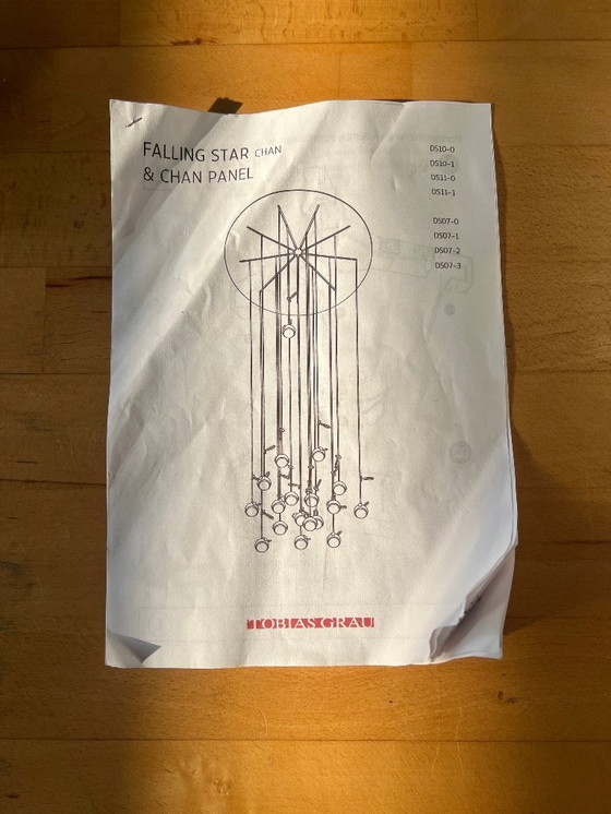 Image 1 of Tobias Grau Falling Star Chan 18 LED Designer Deckenleuchte