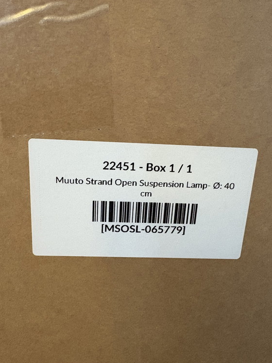 Image 1 of Muuto Strand Open Pendelleuchte, weiß, 40 cm, neu in Originalverpackung