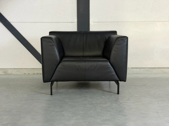 Poltrona Rolf Benz Linea - pelle nera – Poltrone, polished steel (photo 4 of 9)