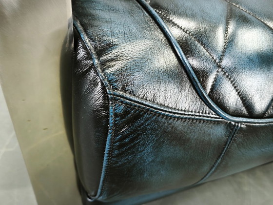 Pair of Timothy Oulton Aviator Leather and Steel Armchairs 1990s (photo 4 of 12)