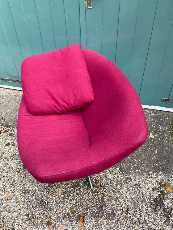 Image 1 of Gigi swivel chair and footstool. Brand: Label by Gerard van der Berg.