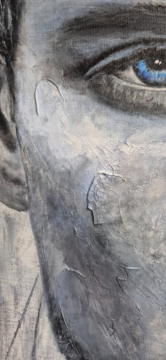À contre-courant - Peinture technique mixte – Peintures et dessins, Canvas (photo 5 of 12)