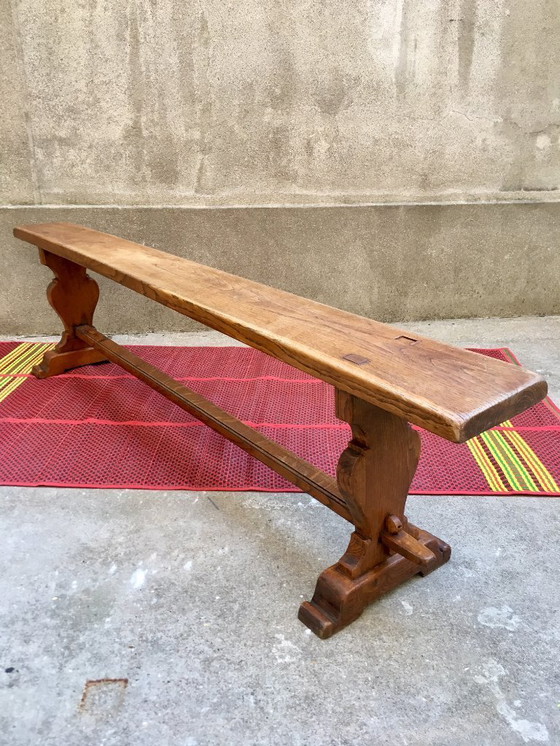 Image 1 of Banco de granja de madera maciza