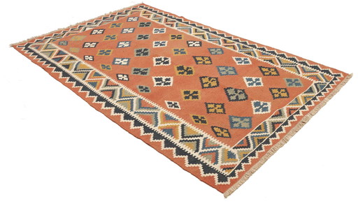 1 X Fars Kelim Gaschgai 243 X 150 Cm - Orient Handgewebt