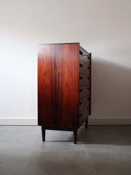 Image 1 of Vintage Deense ladekast in palissander door Gunnar Nielsen Tibergaard