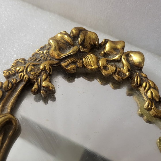 Image 1 of Espejo de mano Art Nouveau, bronce, alrededor de 1900