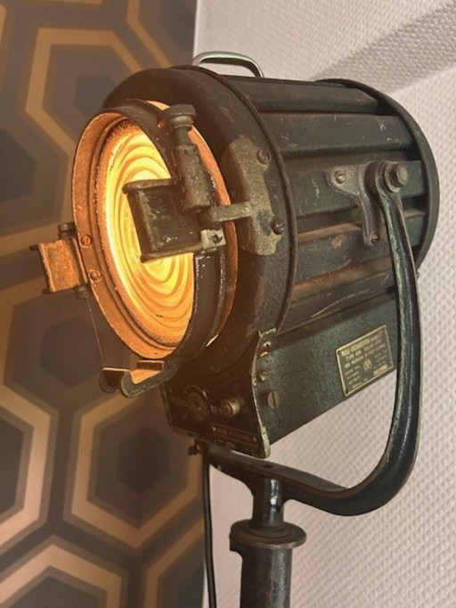 Rare lampe de cinéma vintage - Wolf Richardson Type 483 Solar Spot (UK)