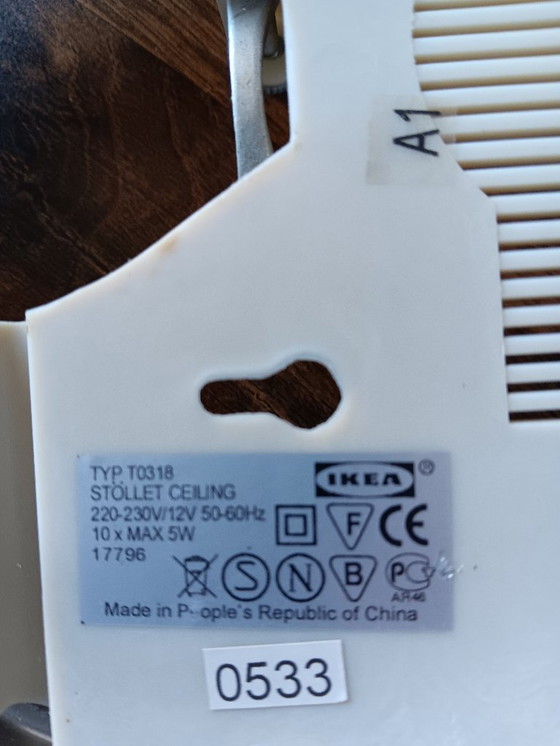 Image 1 of Very rare IKEA Stöllet T0318, 1970s so-called "explosion" pendant lamp.