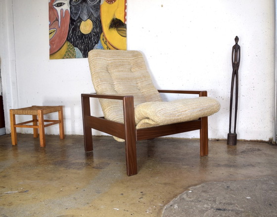 Image 1 of Poltrona danese in teak Easychair Poltrona vintage Domino Mobler