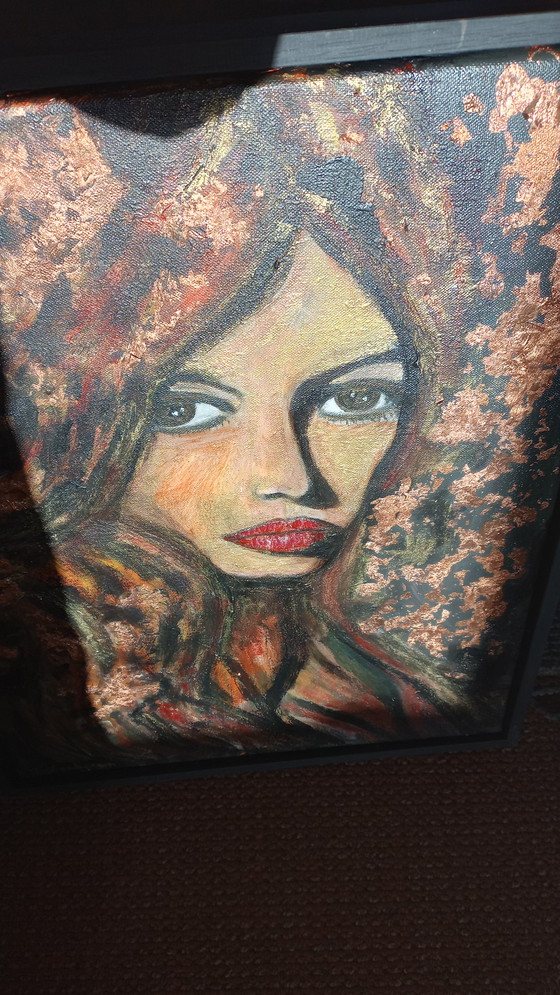 Image 1 of T.v.Steenbergen „Brigitte Bardot“ 43 x 53 cm