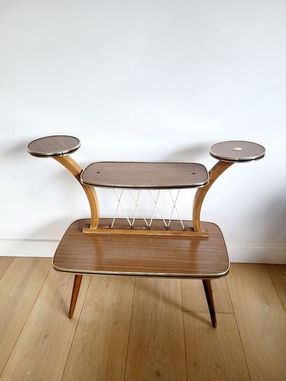 Image 1 of Portapiante o tavolo vintage con 4 ripiani, anni '60