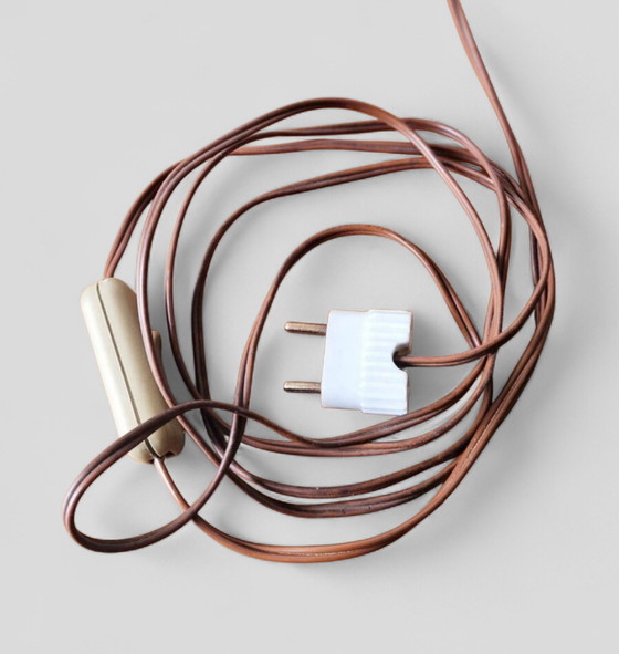 Image 1 of Sculpturale lamp van marmer en chroom - modernistische art-decostijl