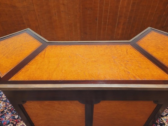 Bar inglese Chesterfield in mogano completamente rivestito in pelle – Mobile bar, Legno (photo 8 of 13)