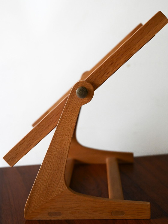 Image 1 of 1960s Adjustable Fröseke Teak Tabletop Mirror
