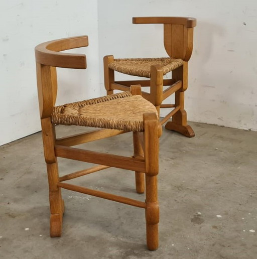 Farmhouse style rattan chair